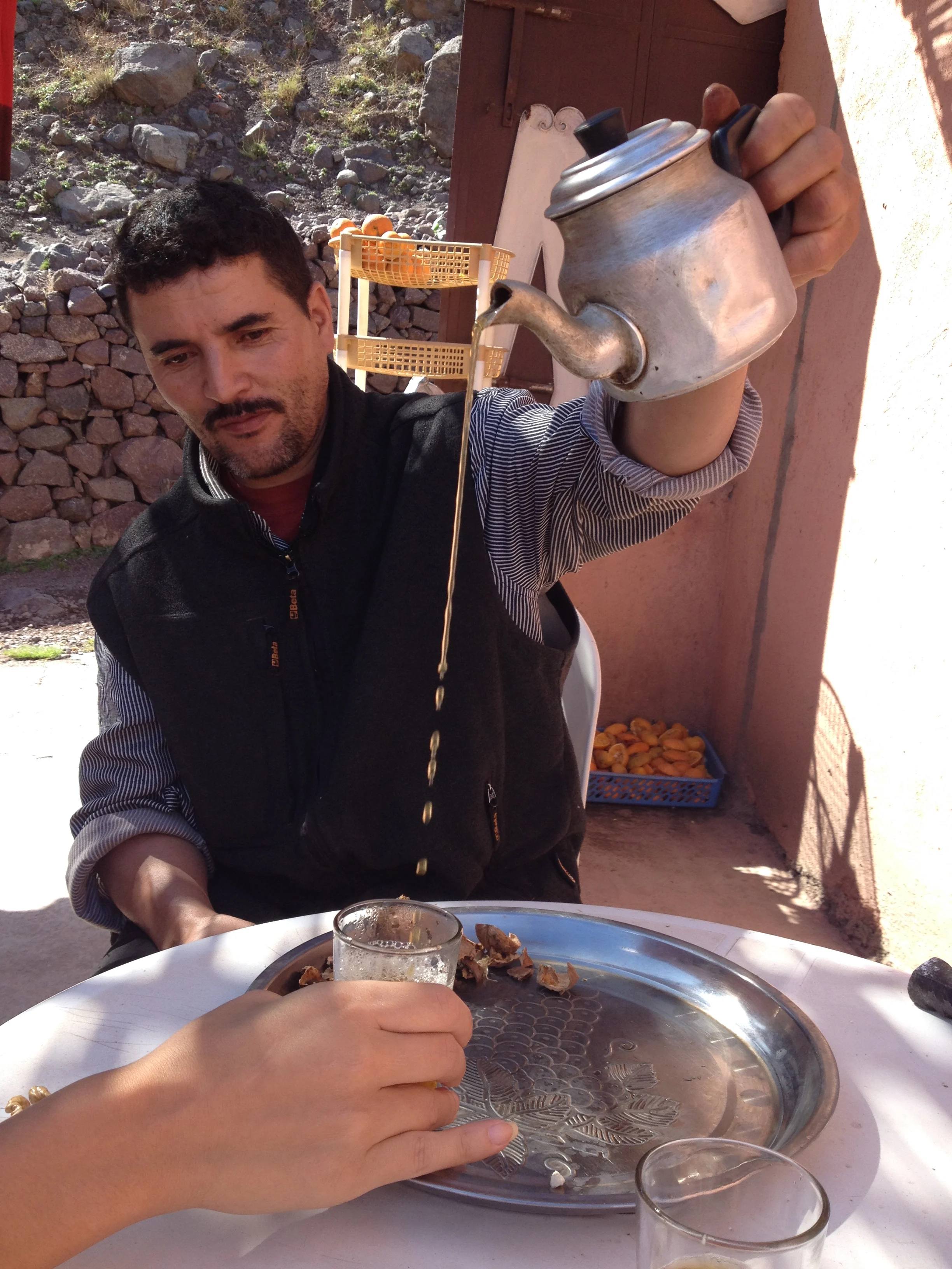 drinking tea with the berbers imlil