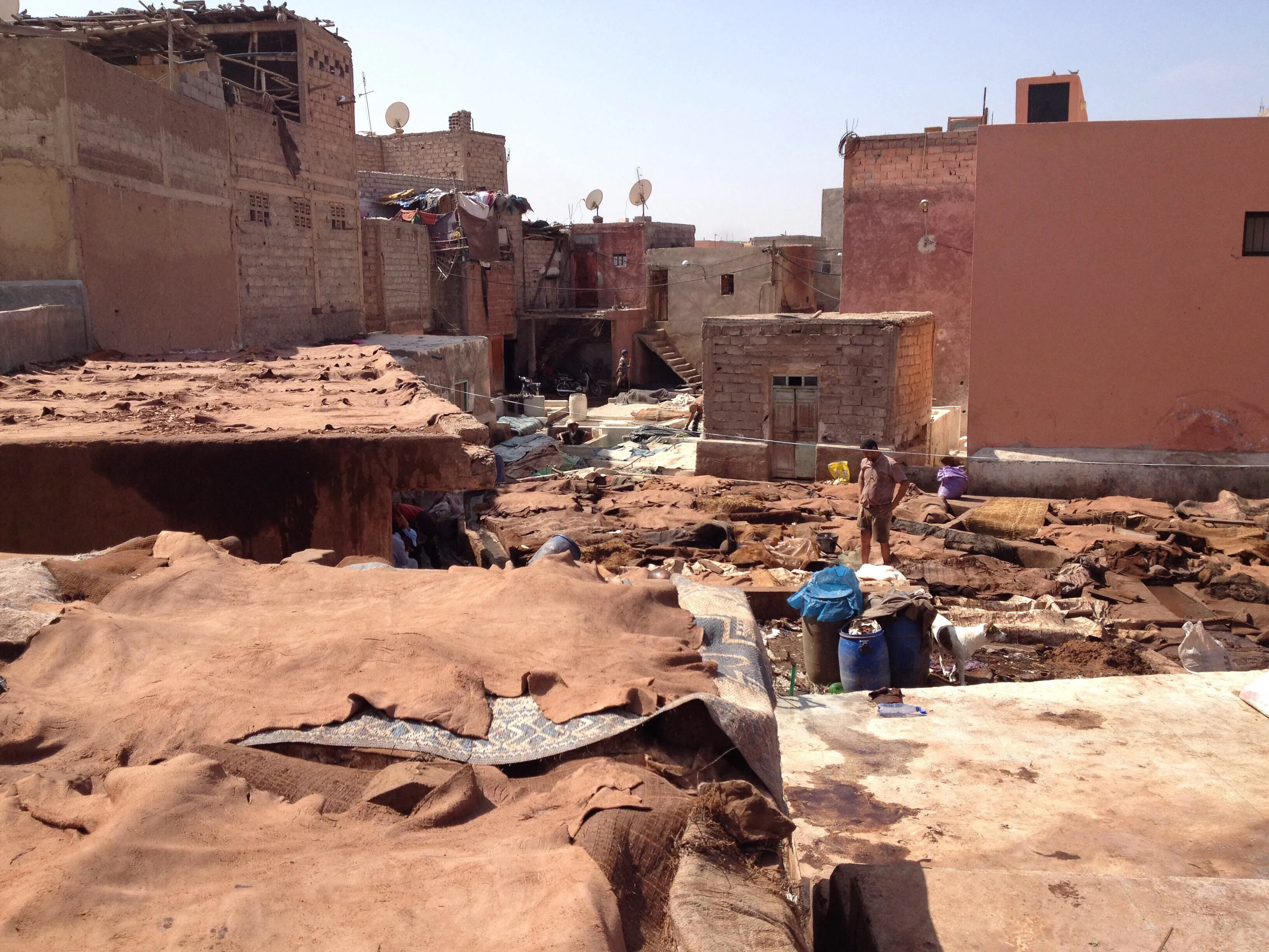 tanneries marrakech morocco