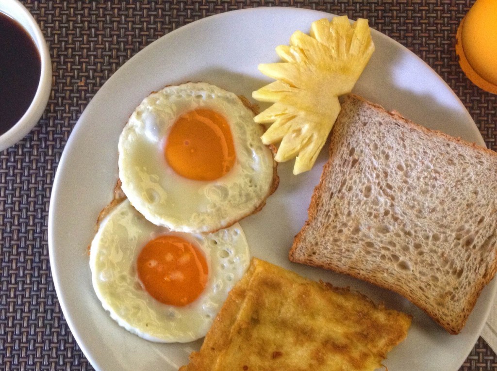 Some picture perfect eggs at Duangjitt Resort