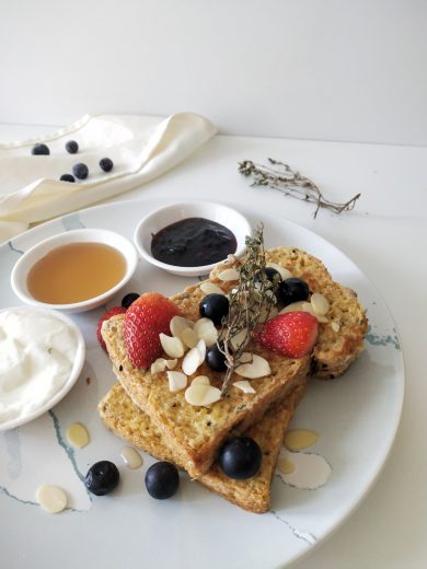Coconut French Toast with Berries