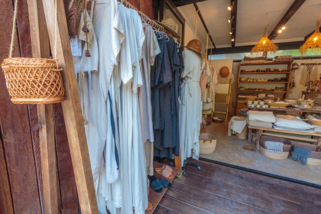 A clothing boutique in Tulum