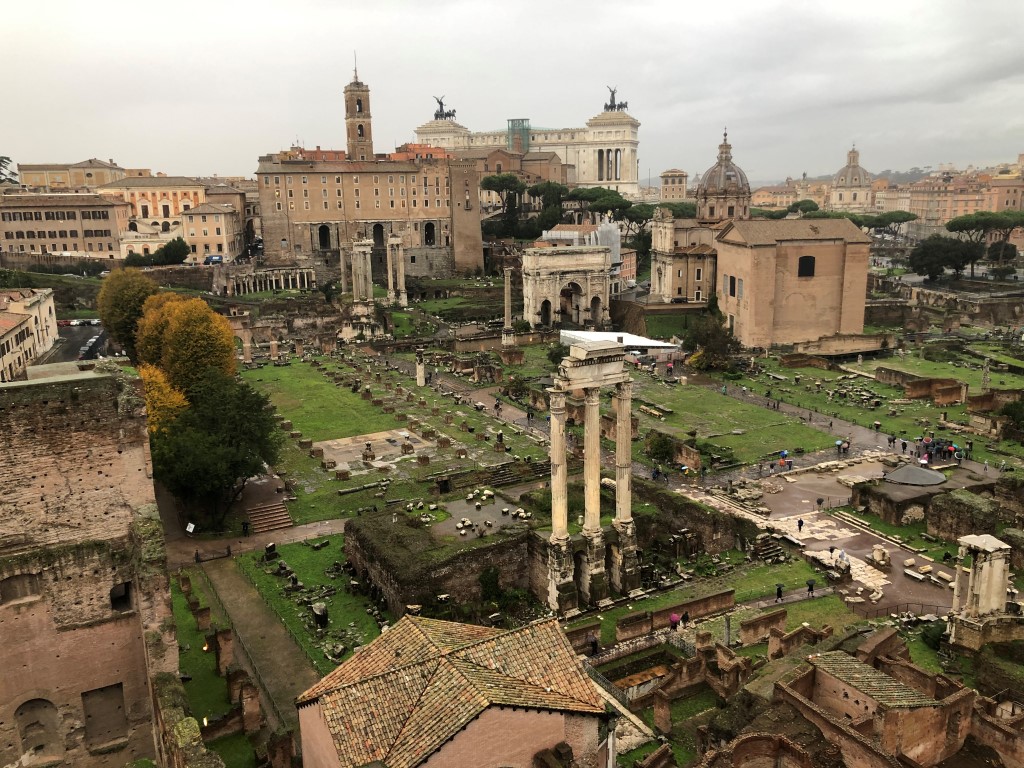 The Roman Forum, inserted in a post about the perfect Rome itinerary