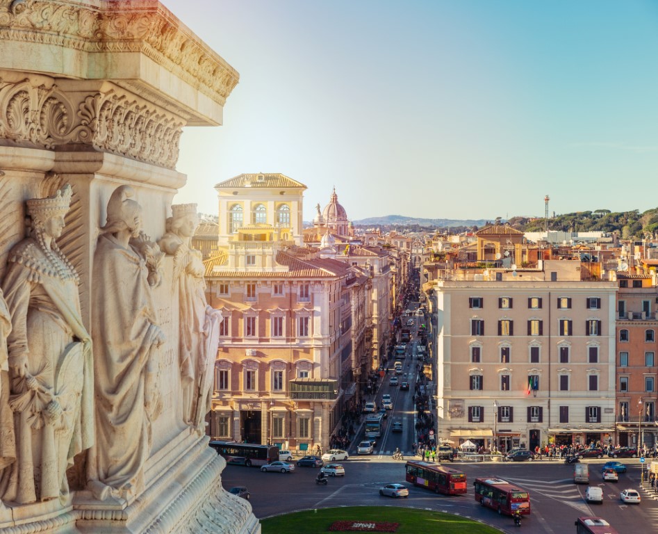 Views of Rome from Altare della Patria, 