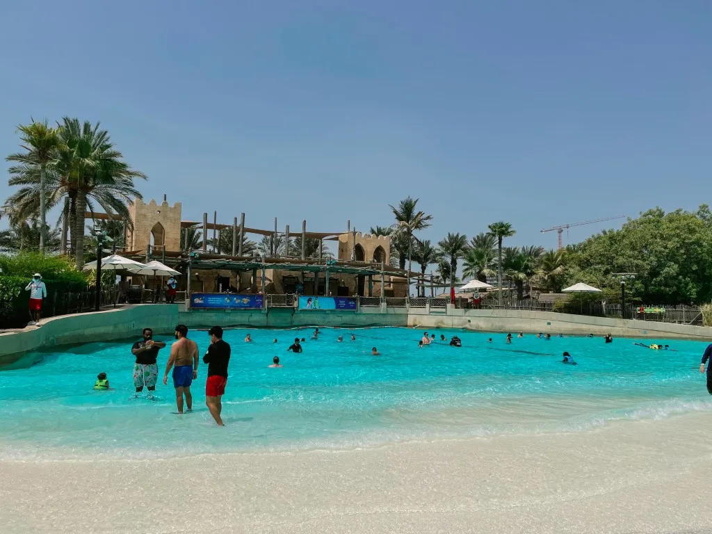 A pool inside Wild Wadi waterpark