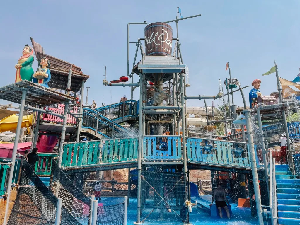 Children's area inside a waterpark in Dubai 