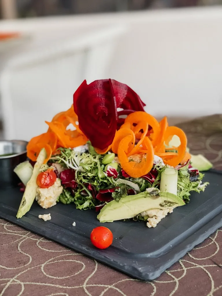 Close up of a dish at a restaurant in Wyndham Alltra Cancun