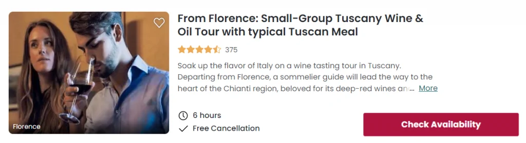 From Florence: Small Group Tuscany Wine & Olive Oil Tour with Typical Tuscan Meal 