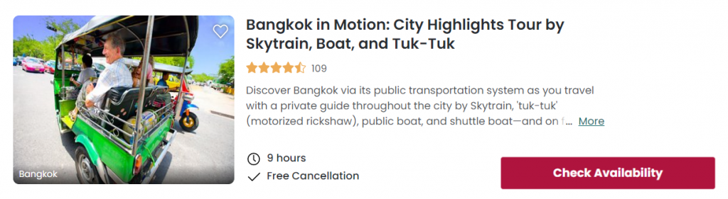 viator tour bangkok