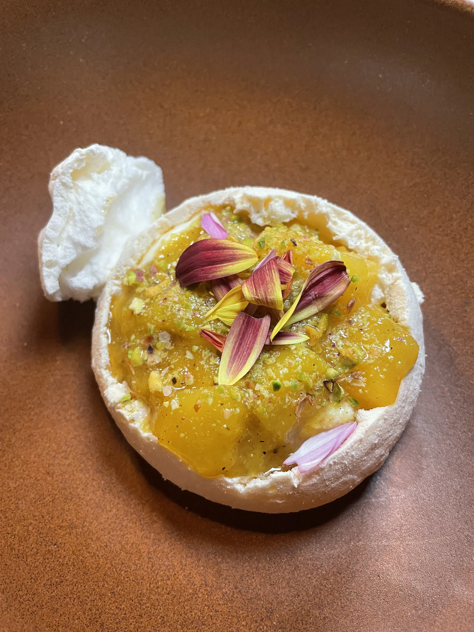 A close up image of a meal during a dinner cruise in Los Cabos