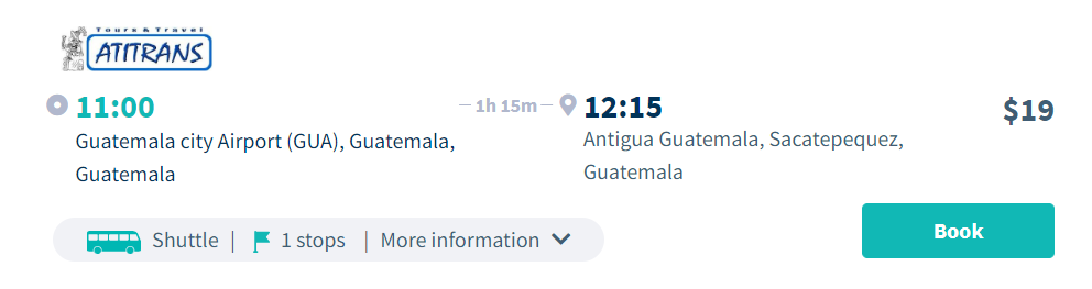 guatemala travel itinerary