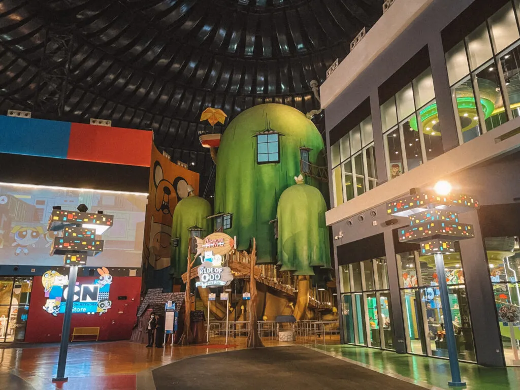 Cartoon Network zone inside a theme park in Dubai