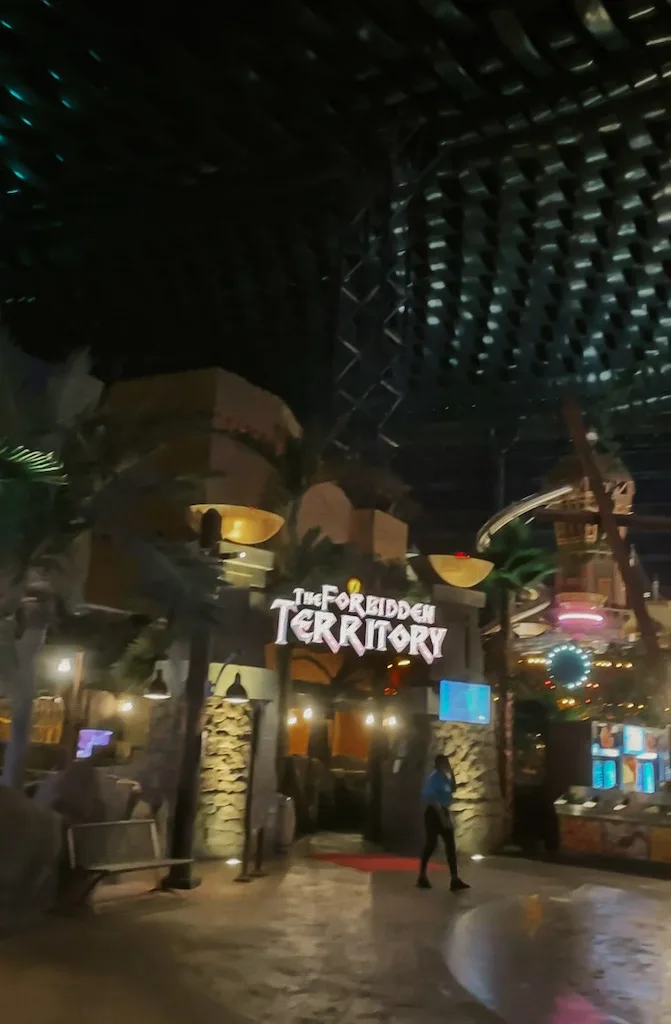 Forbidden Territory attraction at a theme park