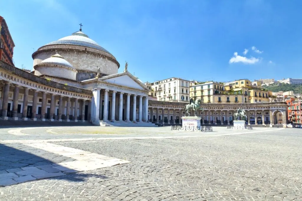 Image of Piazza del Plebiscito, inserted in a post about things to do in Naples