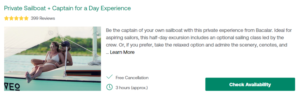 Private Sailboat + Captain for a Day Experience