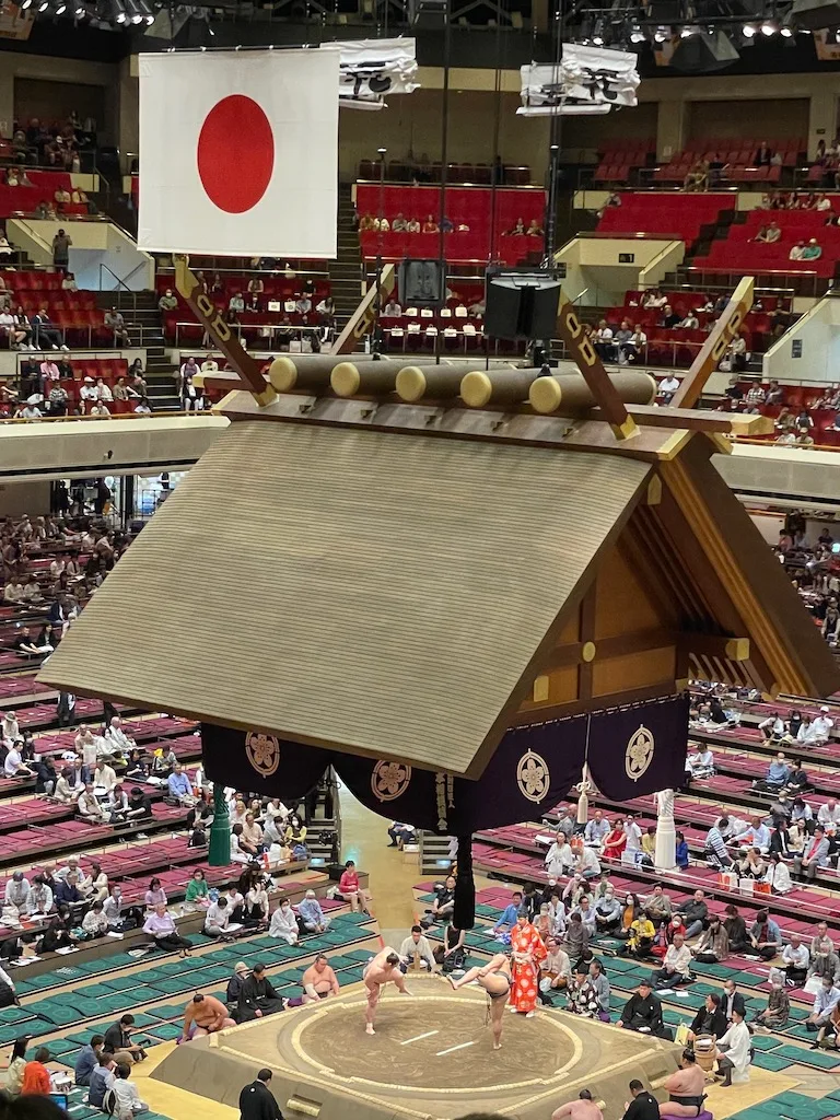 A sumo wrestling event in Tokyo