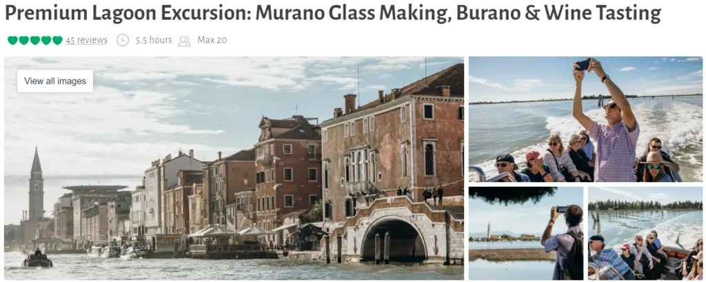 Premium Lagoon Excursion: Murano Glass Making, Burano & Wine Tasting 