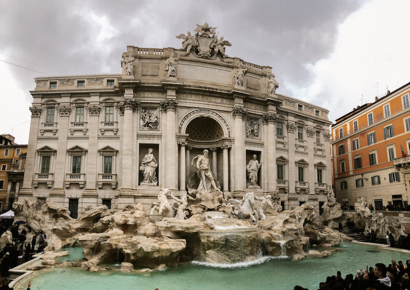 Trevi Fountain in Rome.