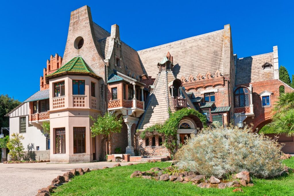 The eccentric Casina delle Civette, located inside Villa Torloina in Rome