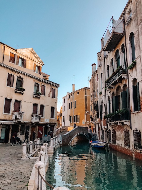 A small canal in Venice